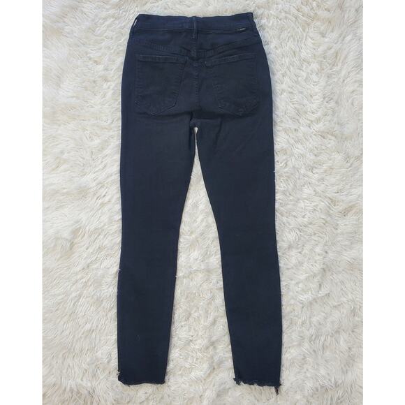 Mother Stunner Zip Ankle Step Fray Black 26 / 2 - Picture 9 of 11